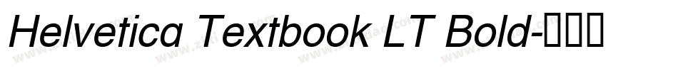 Helvetica Textbook LT Bold字体转换